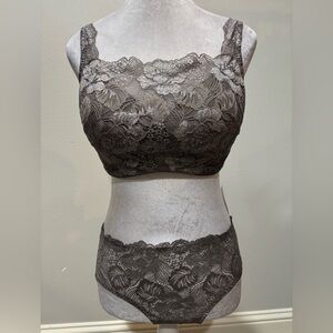 Soma Intimates Camisole Bra Bridget Lurex 38D New NWT Taupe Mochaccino